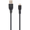 Filum Кабель USB 2.0 Pro, 1.8 м., черный, 2A, разъемы: USB A male- USB micro B male, пакет. [FL-CPro-U2-AM-microBM-1.8M] (894183)