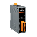 Ethernet-модуль с 16 каналами дискретного вывода (открытый коллектор, sink), со встроенным 2-портовым Ethernet-коммутатором, с возможностью питания по