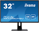 31,5 Iiyama ProLite XB3288UHSU-1 3840x2160@60Гц VA LED 16:9 3ms DVI HDMI DP 80M:1 3000:1 178/178 300cd HAS Tilt Swivel Speakers Black