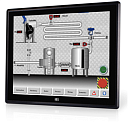Промышленный монитор DM-F12A/R, дисплей 12"XGA, 1024 х 768, 600 кд/м2, резистивный сенсорный дисплей (USB), антибликовое покрытие, питание 9~36 В DC