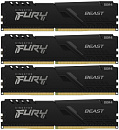 Память DDR4 4x8GB 3200MHz Kingston KF432C16BBK4/32 Fury Beast Black RTL Gaming PC4-25600 CL16 DIMM 288-pin 1.35В kit dual rank с радиатором Ret