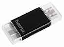 Устройство чтения карт памяти USB2.0 OTG Hama H-123950 черный