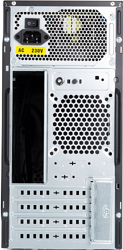 Корпус с блоком питания 450Вт./ Case Foxline FL-733R-FZ450R-U32-NRP mATX case, black, w/PSU 450W 12cm, w/2xUSB2.0, w/2xUSB3.0, w/P-lock, w/E-lock