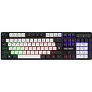 Defender Проводная игровая клавиатура Dark Knight GK-077 RU,бел-черн,104кн,радужная [45078]
