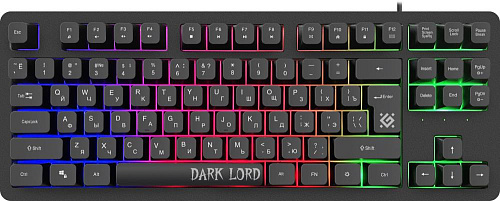 Клавиатура USB DARK LORD GK-580 RU BLACK 45580 DEFENDER