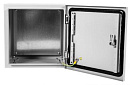 Шкаф электротехнический Elbox EMW-300.200.150-1-IP66 настенный 200мм 150мм несъемн.бок.пан. 50кг серый