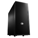 Корпус COOLER MASTER Silencio 452 (SIL-452-KKN1) <без БП, черный, с шумозащитой, ATX/mATX, съёмная корзина HDD, матовая дверца, размеры 190x449x497мм, отсеки: 2 вне