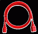Комплект кабелей (6шт.) SLC14C13-3.0MK1-6PK, SecureLock locking cables, 3.0M, red, 16AWG, 1 x IEC C-14, 1 x IEC C-13