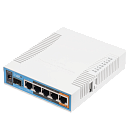 MikroTik hAP ac with 720MHz CPU, 128MB RAM, 5x Gigabit LAN, built-in 2.4Ghz 802.11b/g/n three chain wireless with integrated antennas, built-in 5Ghz