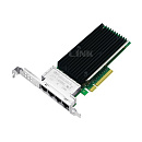 Сетевой адаптер Lr-Link LRES1013PT PCIe v3.0 x8 4*RJ45 10G NIC Card на базе Intel X710