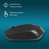 Мышь Оклик 486MW черный оптическая (1600dpi) беспроводная USB для ноутбука (3but)