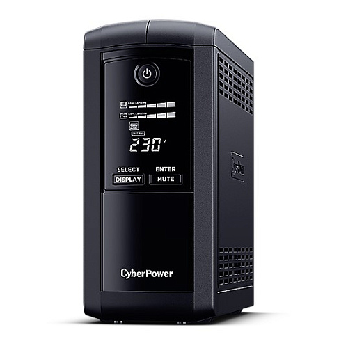 CyberPower VP1000ELCD ИБП {Line-Interactive, Tower, 1000VA/550W USB/RS-232/RJ11/45 (4 EURO)}