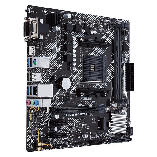 Материнская плата ASUS PRIME B450M-K II AM4 mATX 2xDDR4 PCI-Ex16 2xPCI-Ex1 M.2 HDMI DVI VGA GLAN