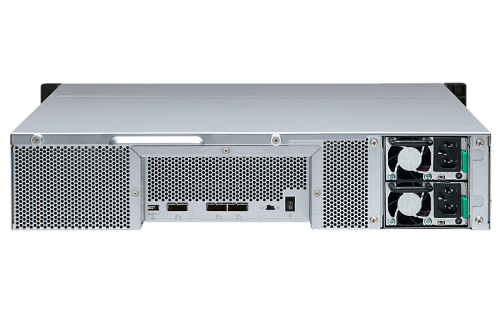 Жесткий диск QNAP SMB Expansion Unit (Rack 2U) up to 12hot plug HDDs SATA(3,5' or 2,5')/2xPS incl Cbl/no rail/Expand with QXP-1600eS11(Include)