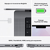 Ноутбук Apple MacBook Pro A2442 M1 Pro 8 core 16Gb SSD512Gb/14 core GPU 14.2" (3024x1964)/ENGKBD Mac OS grey space WiFi BT Cam