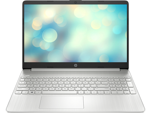 hp laptop 15s-fq5003ci core i5-1235u 3.3ghz,15.6" fhd (1920x1080) ag 8gb ddr4(2x4gb),512gb ssd,intel iris xe,41wh,1.7kg,1y,silver,dos,kb eng/rus