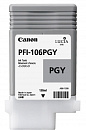 Картридж струйный Canon PFI-106PGY 6631B001 фото серый для Canon iPF6400/6450