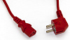 Шнур питания Hyperline PWC-IEC13-SHM-5.0-RD C13-Schuko проводник.:3x0.75мм2 5м 250В 10А (упак.:1шт) красный