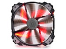 Блок питания DEEPCOOL Вентилятор Xfan200RD 200x200x32мм (20шт./кор, пит. от мат.платы и БП, красная подсветка, 700об/мин) Retail blister