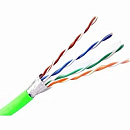Кабель NEOMAX [NM720021-100М-РТ] F/UTP cat.5e 4x2x0.52, 24 AWG, Медь, внутренний, PVCLS нг(А)-LSLTx, 100м, зеленый