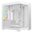 Корпус для ПК Ocypus Delta C74 WH ARGB ATX / win / white / 2 ARGB fans / no PSU /Tempered Glass