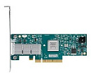 Mellanox ConnectX®-3 VPI adapter card, single-port QSFP, FDR IB (56Gb/s) and 40/56GbE, PCIe3.0 x8 8GT/s, tall bracket, RoHS R6