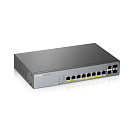 Гибридный коммутатор Smart L2 коммутатор PoE+ для IP-видеокамер Zyxel NebulaFlex Pro GS1350-12HP, rack 19", 10xGE (8xPoE+), 2xSFP, бюджет PoE 130 Вт,