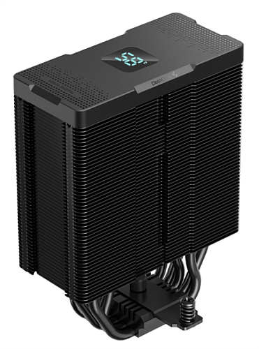 Кулер для процессора DEEPCOOL AG500 DIGITAL ARGB LGA1700/1200/115X/AM5/AM4 (9шт/кор, TDP 240W, PWM, ARGB Fan 120mm, 5 тепл. трубок) RET