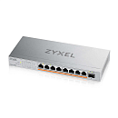 Коммутатор Мультигигабитный PoE++ коммутатор Zyxel XMG-108HP, 8xRJ-45: 1/2.5G PoE++, 1xSFP+, настольный, бесшумный, бюджет PoE 100 Вт