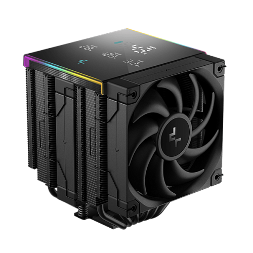 DEEPCOOL AK620 DIGITAL PRO LGA20XX/1700/1200/115X/AM5/AM4 (8шт/кор, TDP 260W, PWM, DUAL Fan 120mm, 6 тепл. трубок, ARGB, черный) RET