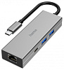 Разветвитель USB-C Hama H-200108 2порт. серый (00200108)
