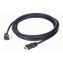 Кабель HDMI Cablexpert CC-HDMI490-10, 19M/19M, v2.0, медь, позол.разъемы, экран, угловой, 3м, черный, пакет