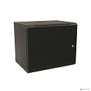 WRline Шкаф настенный 19-дюймовый (19"), 15U, 775х600х450мм, металлическая передняя дверь с замком, две боковые панели, цвет черный (RAL 9004) (разобр