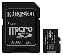 Kingston Micro Secure Digital Flash Card 512GB microSDXC Canvas Select Plus 100R A1 C10 Card + ADP