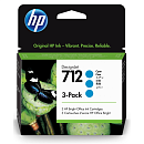 Картридж Cartridge HP 712 для DJ T230/T630/T650/Studio, голубые, тройная упаковка 3ED67A (3*29мл) (незначительное повреждение коробки)