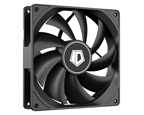 Вентилятор для корпуса ID-COOLING FL-12025K 120x120x25мм (80шт./кор, 3pin, черный, 1250об/мин, супертихий) BOX