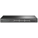 Коммутатор TP-Link SMB TP-Link TL-SG3428X-UPS Управляемый JetStream уровня 2+ с 24 гигабитными портами RJ45, 4 портами SFP+ и источником бесперебойного питания
