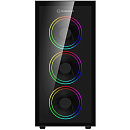 Gamemax Draco XD ATX case, black, w/o PSU, w/1xUSB3.0+1xUSB2.0, w/3x12cm ARGB GMX-FN12-DBB front fans, w/1x12cm ARGB GMX-FN12-DBB rear fan