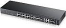 Коммутатор ZYXEL L2 GS2210-24, 24xGE, 4xCombo (SFP/RJ-45), бесшумный