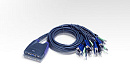 ATEN 4-Port USB VGA/Audio Cable KVM Switch (1.8m)