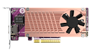 Сетевая карта QNAP Expansion card QM2-2P10G1TB 2x2280\22110 NVMe SSD, 1x10Gb(RJ-45)