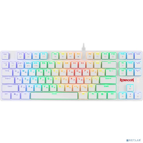 Механическая клавиатура Anubis RGB,тонкая,белая, 87 к.,б.п. Redragon