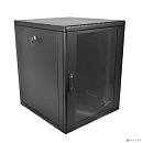 ЦМО Шкаф телекоммуникационный настенный разборный 15U (600 x 520) съемные стенки, дверь стекло, цвет черный (ШРН-М-15.500-9005)