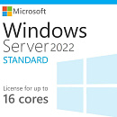 Лицензия на ПО/ Windows Server 2022 Standard 16 CoreLic x32/x64 OnlyDwnLd C2R NR
