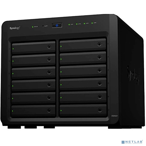 synology ds2422+ qc2.2ghz cpu/4gb(up to 32gb)/raid 0,1,5,6,10/up to 12 sata ssd/hdd (3.5" or 2.5") (up to 24 with 1xdx1222), 2xusb3.0, 4xgbe(+1expslot
