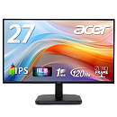 Монитор 27'' ACER EK271Gbmix IPS, 1920x1080, 1ms, 250cd, 120Hz, 1xVGA + 1xHDMI(1.4) + SPK + Audio In/Out, Speakers 2Wx2, sync: FreeSync, Vesa:100x100