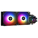 Система жидкостного охлаждения/ Thermaltight Aqua Elite 240 V3 (240mm, Black, ARGB/ Fans: 2x120mm, 66.17CFM, 25.6dBA, 1500RPM/ Pump height 53mm,