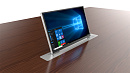 [WR-24GT (silver)] Моторизированный выдвижной монитор Genius Tilt Wize Pro 23.8", угол наклона 0-20°, центральное управление, FHD, цвет серебристый