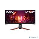 LCD BenQ 34" EX3410R черный MOBIUZ {IPS 3840x1600 Curvature 1000R 144Hz 1ms 21:9 350(400)cd 1000:1 178/178 2xHDMI M/M матовая HAS Pivot 300cd 178/178