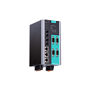 4-портовый преобразователь RS-232/422/485 в Ethernet cо встроенным Ethernet-коммутатором (3 порта 10/100BaseT(X) - RJ45, 2 порта 100BaseF(X) - одномод